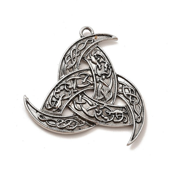 

PandaHall Tibetan Style Alloy Pendants, Triple Horn Charm, Antique Silver, 39x38x2.5mm, Hole: 2.1mm Alloy Triangle