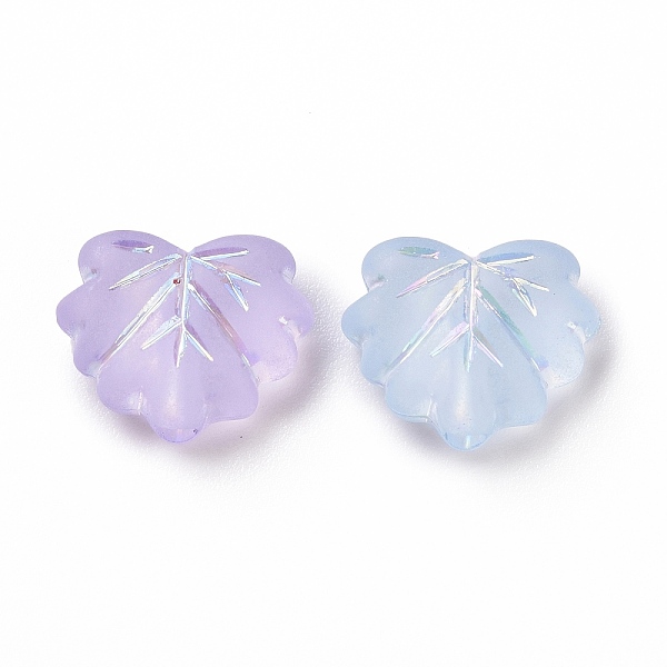 

PandaHall Transparent Frosted Acrylic Beads, AB Color Plated, Leaf, Mixed Color, 10.5x12x4.5mm, Hole: 1.8mm, 1180pcs/500g Acrylic Leaf..., Multicolor