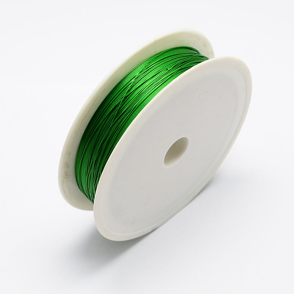 

PandaHall Round Iron Wire, Green, 26 Gauge, 0.4mm, about 39.37 Feet(12m)/roll, 10 rolls/set Iron Round Green