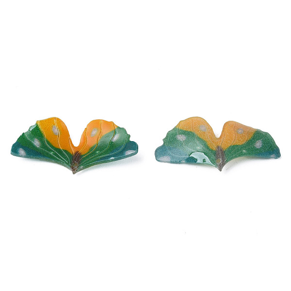

PandaHall Plastic Pendants, Leaf, Green, 16x30.5x3.5mm, Hole: 0.9mm Plastic Leaf Green