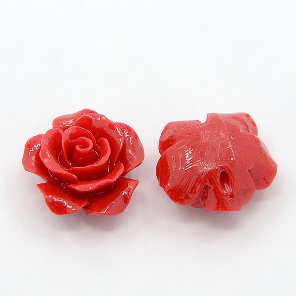 Flor De Coral Sintética 3D Rosa Perlas