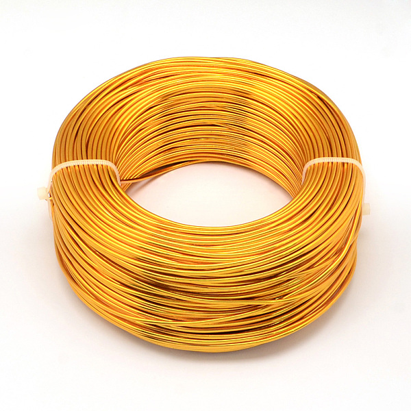 PandaHall Round Aluminum Wire, Bendable Metal Craft Wire, for DIY Jewelry Craft Making, Orange, 9 Gauge, 3.0mm, 25m/500g(82 Feet/500g)...
