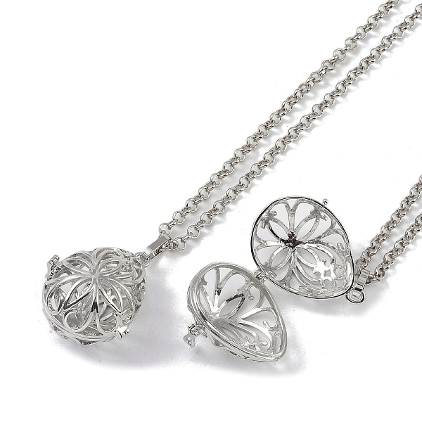 

PandaHall Brass Pendant Necklaces, Iron Rolo Chains, Teardrop, Platinum, 32.56 inch(827mm) Brass Teardrop