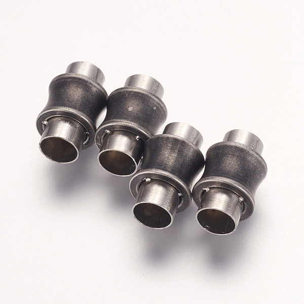 

PandaHall 304 Stainless Steel Magnetic Clasps with Glue-in Ends, Vase, Antique Silver, 16.5x10mm, Hole: 6mm Stainless Steel Vase