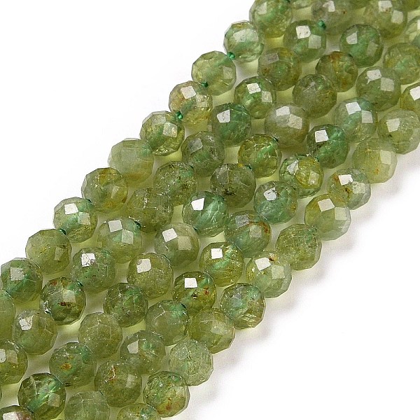 

PandaHall Natural Apatite Beads Strands, Faceted, Round, 4mm, Hole: 0.7mm, about 93~94pcs/strand, 15.35~15.55 inch(39~39.5cm) Apatite Round