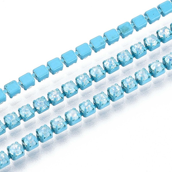 Iron Rhinestone Cup Chains