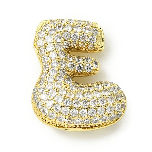 

PandaHall Rack Plating Brass Cubic Zirconia Pendants, Cadmium Free & Lead Free, Long-Lasting Plated, Alphabet, Letter E, 22x18x8mm, Hole..., Clear