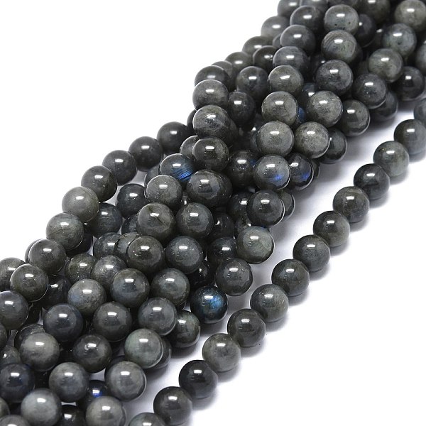 

PandaHall Natural Larvikite Beads Strands, Round, 8~8.5mm, Hole: 1mm, about 46pcs/strand, 15.55 inch(39.5cm) Larvikite Round