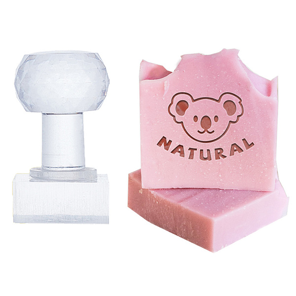 

PandaHall Clear Acrylic Soap Stamps with Big Handles, DIY Soap Molds Supplies, Koala, 60x38x28mm, Pattern: 35x25mm Acrylic Koala Clear