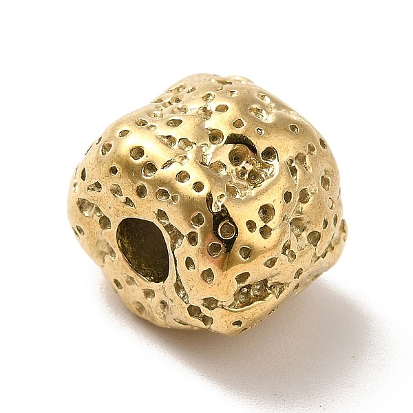 

PandaHall Ion Plating(IP)304 Stainless Steel Beads, Nuggets, Golden, 11x12.5x11mm, Hole: 3mm 304 Stainless Steel Nuggets
