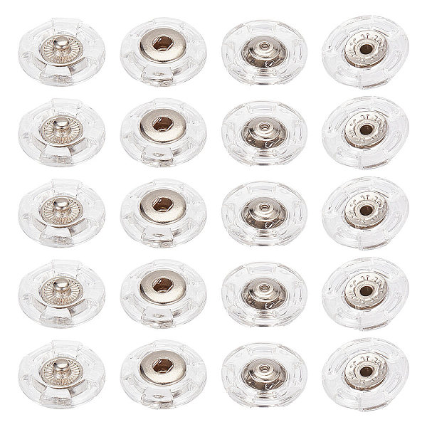 Gorgecraft 25pcs Bouton Pression En Plastique