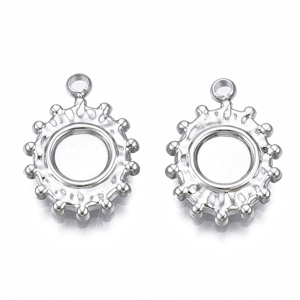 

PandaHall 304 Stainless Steel Pendant Enamel Settings, Oval, Stainless Steel Color, 15x10.5x1.5mm, Hole: 1.4mm 304 Stainless Steel Oval