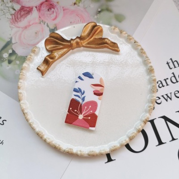 

PandaHall Resin Pendants, Colorful, 39x22mm Resin Rectangle
