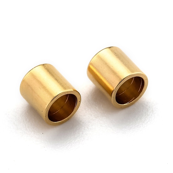 

PandaHall Brass Cord Ends, End Caps Long-Lasting Plated, Real 24K Gold Plated, 5x4mm, Inner Diameter: 3mm Brass