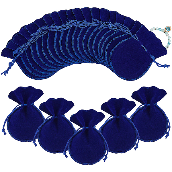 

PandaHall 50 Pcs Velvet Drawstring Bags, 4.72x3.54 Inch Gourd Pouches Candy Gift Bags Jewelry Storage Bags Christmas Wedding Party Gift...