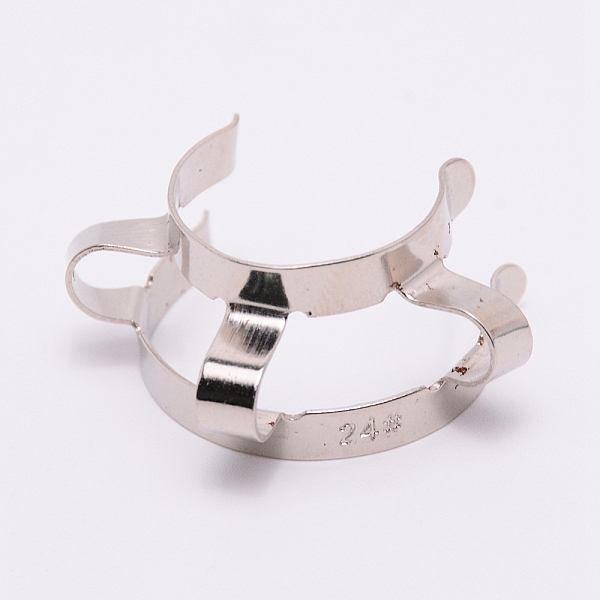 

PandaHall Carbon Steel Clips, Stainless Steel Color, 33x39.5x17.5mm Stainless Steel
