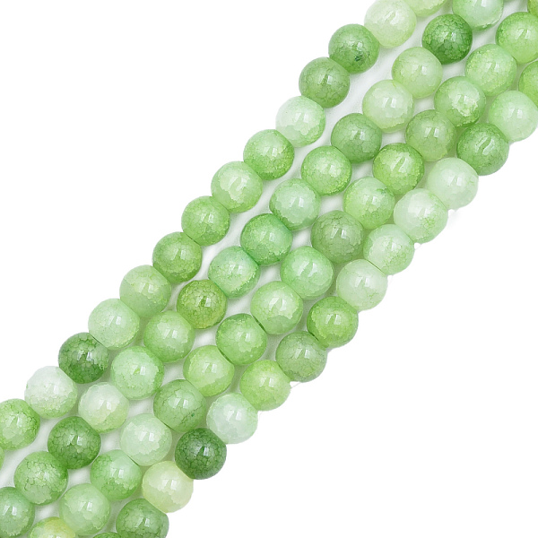 

PandaHall Crackle Glass Beads Strands, Dyed & Heated, Round, Light Green, 10mm, Hole: 1mm, about 78~79pcs/strand, 29.92 inch~30.24 inch...
