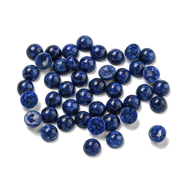 

PandaHall Dyed Natural Lapis Lazuli Cabochons, Dyed, Half Round, 3x1.5mm Lapis Lazuli Half Round