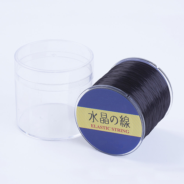 

PandaHall Japanese Flat Elastic Crystal String, Elastic Beading Thread, for Stretch Bracelet Making, Black, 0.8mm, 300yards/roll, 900...