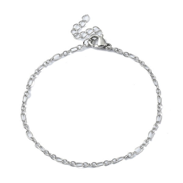 

PandaHall 316 Surgical Stainless Steel Figaro Chain Bracelets for Women, Stainless Steel Color, 6-3/4 inch(17.2cm) 316 Surgical Stainless...