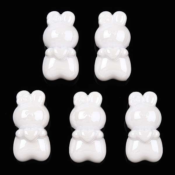 

PandaHall Opaque Acrylic Beads, Rabbit, White, 23x12x11.5mm, Hole: 3mm Acrylic Rabbit White