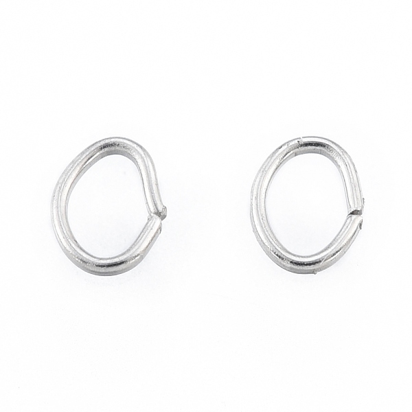 

PandaHall 304 Stainless Steel Jump Rings, Open Jump Rings, Oval, Stainless Steel Color, 4x3x0.6mm, 22 Gauge, Inner Diameter: 2x2.5mm 304...