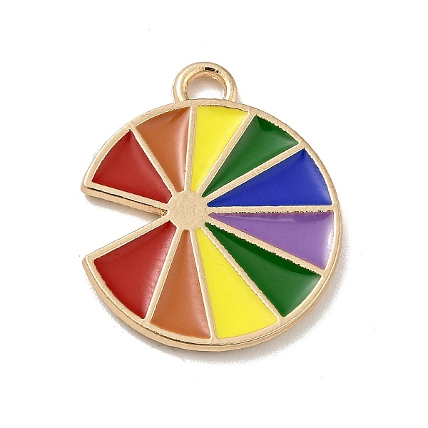 

PandaHall Rainbow Color Alloy Enamel Pendants, Lemon Charms, Light Gold, Colorful, 20.5x17.5x1.5mm, Hole: 1.5x2mm Alloy+Enamel Fruit