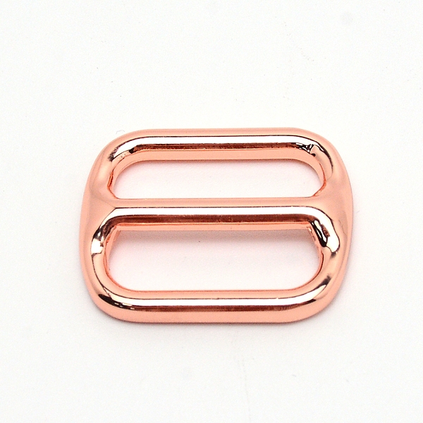 

PandaHall Zinc Alloy Slider Buckles, Adjustable Buckle Fasteners, for Strap Leathercraft Bag Belt, Rectangle, Rose Gold, 26x33x6mm, Hole...