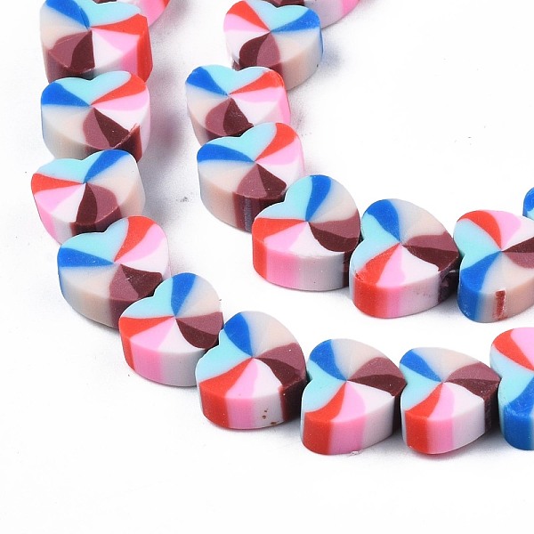 

PandaHall Handmade Polymer Clay Beads Strands, for DIY Jewelry Crafts Supplies, Heart, Sky Blue, 9x10x4mm, Hole: 1.5mm, about...
