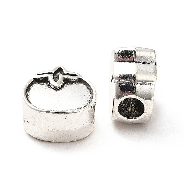 

PandaHall Tibetan Style Alloy Beads, Tomato Bead, Antique Silver, 12x10.5x6.5mm, Hole: 3.7mm, about 385pcs/1000g Alloy Vegetables