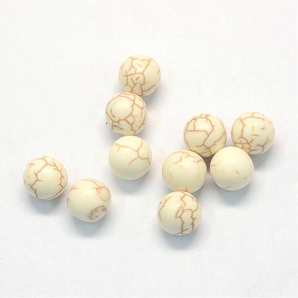 

PandaHall Synthetic Magnesite Beads, Round, Ho Hole, PeachPuff, 4~4.5mm Magnesite Round Brown