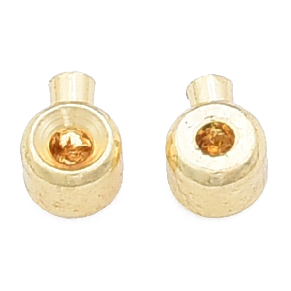 

PandaHall Brass Crimp Beads, Nickel Free, Column, Real 14K Gold Plated, 4x3x2.5mm, Hole: 0.6mm Brass Column