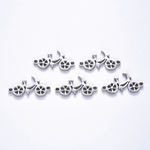 

PandaHall 201 Stainless Steel Links Connectors, Laser Cut, Bike, Stainless Steel Color, 12.5x24.5x1.5mm, Hole: 1.6mm 201 Stainless Steel...