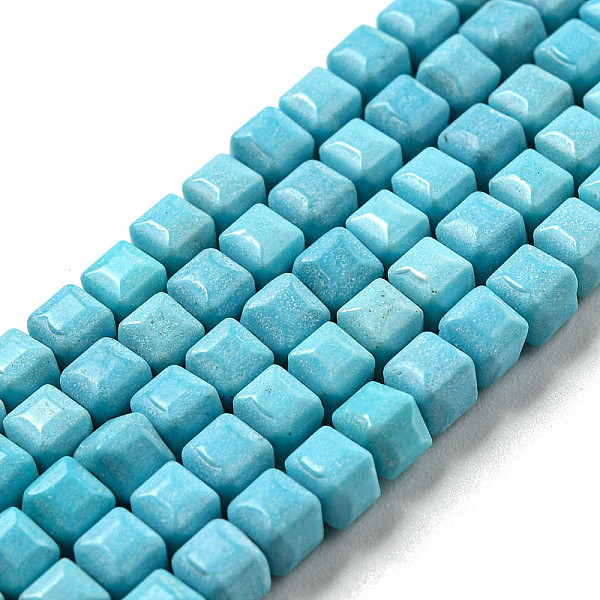 

PandaHall Natural Agate Beads Strands, Dyed, Cube, Deep Sky Blue, 4.5x4.5x4.5mm, Hole: 1.2mm, about 88pcs/strand, 15.04''(38.2cm) Natural...