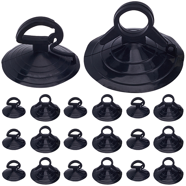 

PandaHall GORGECRAFT 32Pcs Car Glass Windshield Sunshade Suction Cups Diameter 35 & 45mm Black Small PVC Sucker Car Window Suction Cup with...