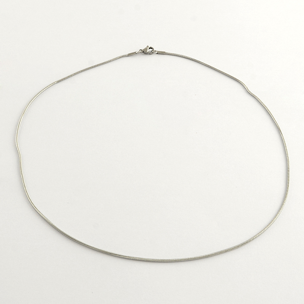 

PandaHall 304 Stainless Steel Chain Necklaces, Stainless Steel Color, 20.4 inch(52cm)x1.5mm 304 Stainless Steel