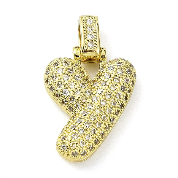 

PandaHall Brass Micro Pave Clear Cubic Zirconia Pendants, Real 18K Gold Plated, Letter Y, 28mm, Hole: 4.8x3.5mm, Pendant: 22.5x17x5.5mm...