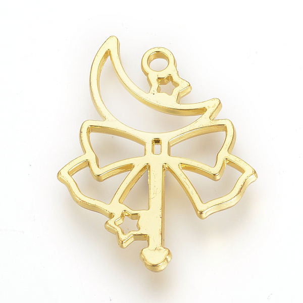 

PandaHall Tibetan Style Alloy Open Back Bezel Pendants, For DIY UV Resin, Epoxy Resin, Pressed Flower Jewelry, Star, Moon and Bowknot...
