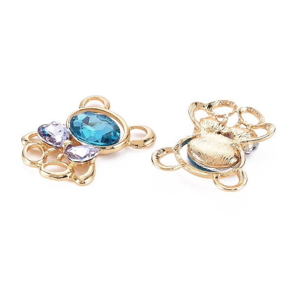 

PandaHall Rack Plating Alloy Glass Rhinestone Cabochons, Faceted, Cadmium Free & Lead Free, Light Gold, Bear, Lilac, 32x24x5.5mm Alloy Bear..., Purple