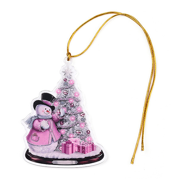 Décoration pendentif arbre de Noël en acrylique