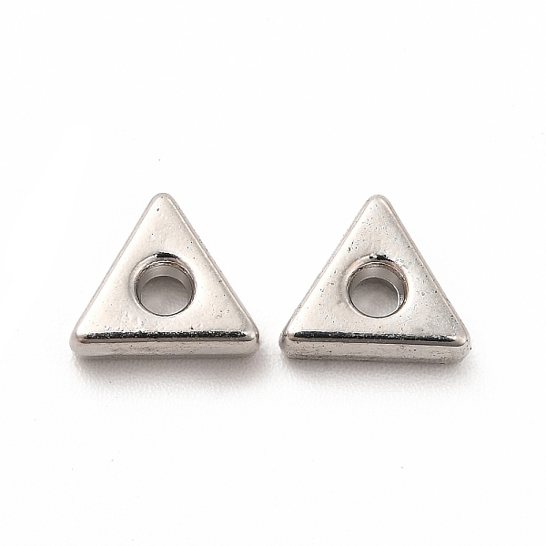 

PandaHall Alloy Beads, Long-Lasting Plated, Cadmium Free & Lead Free, Triangle, Platinum, 6x8x2.5mm, Hole: 1.8mm Alloy Triangle