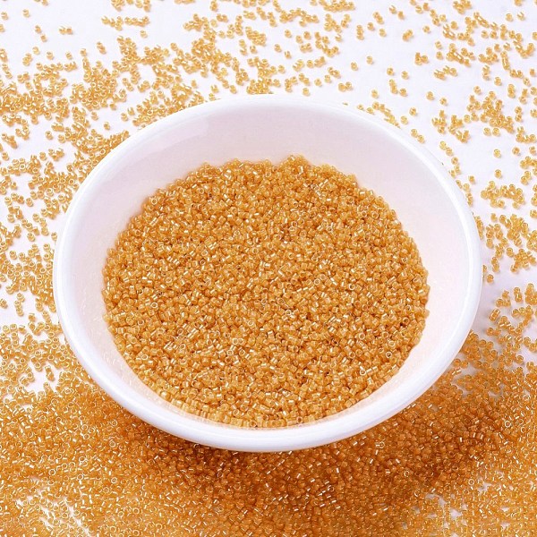 

PandaHall MIYUKI Delica Beads, Cylinder, Japanese Seed Beads, 11/0, (DB2045) Luminous Mango, 1.3x1.6mm, Hole: 0.8mm, about 20000pcs/bag..., Orange