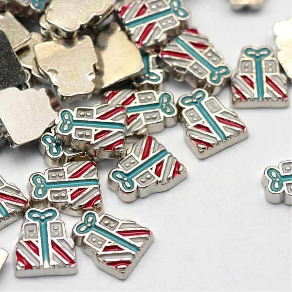 

PandaHall Enamel Style Alloy Cabochons, Floating Charms, DIY for Floating Lockets Glass Living Memory Lockets, Gift, Platinum, 9x7.8x2mm...