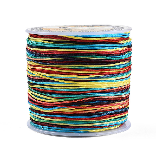 

PandaHall Nylon Thread, Segment Dyed Chinese Knotting Cord, Nylon String for Beading Jewelry Making, Yellow, 0.8mm, about 109.36 Yards...