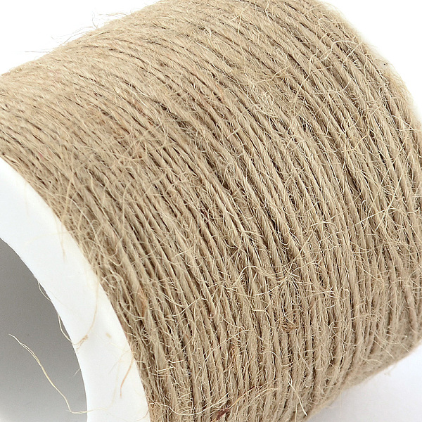 

PandaHall Jute Cord, Jute String, Jute Twine, 1 Ply, for Jewelry Making, Tan, 1mm, about 109.36 yards(100m)/roll Jute Orange
