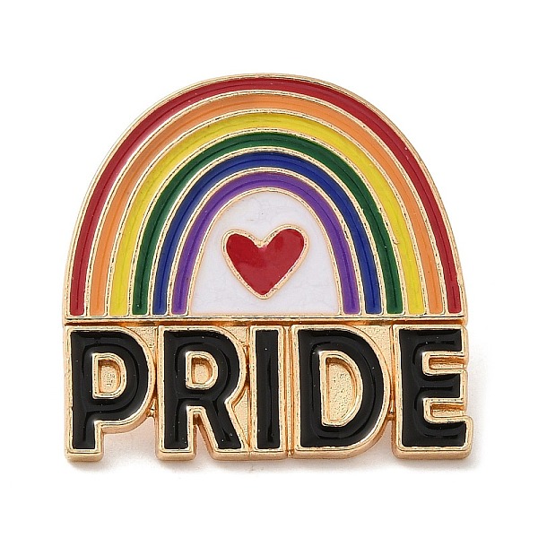 

PandaHall Pride Rainbow Theme Enamel Pins, Light Gold Alloy Badge for Backpack Clothes, Colorful, Rainbow, 24.5x25x1.5mm Alloy+Enamel...