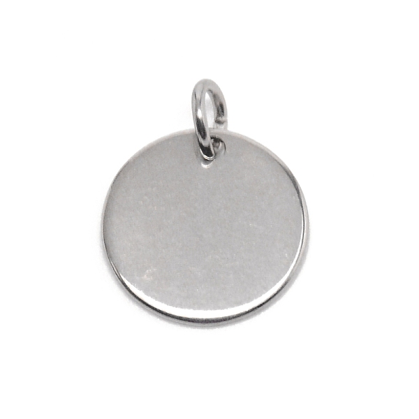 

PandaHall 201 Stainless Steel Flat Round Tag Pendants, with Jump Rings, Stainless Steel Color, 15x1mm, Hole: 4mm 201 Stainless Steel Flat...
