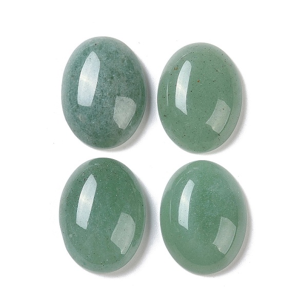 

PandaHall Natural Green Aventurine Cabochons, Oval, 20~20.8x15~15.5x5.8~6.5mm Green Aventurine Oval