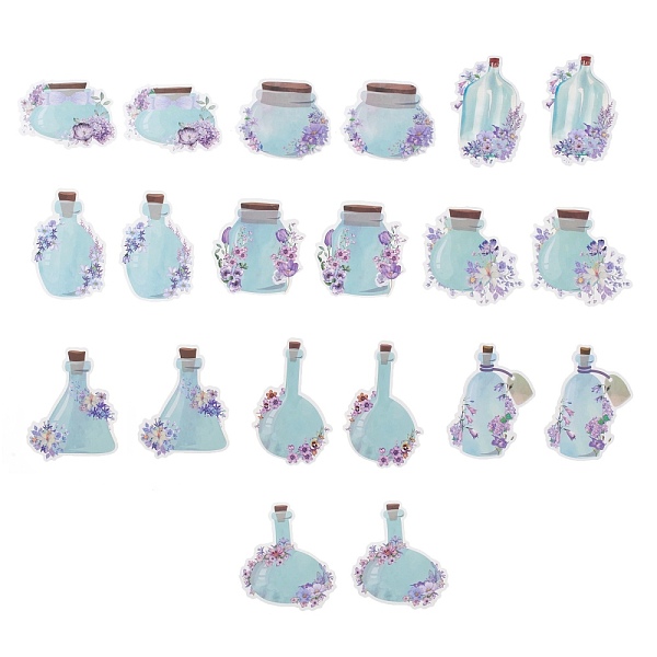 

PandaHall 20Pcs 10 Styles Waterproof Self Adhesive PET Stickers, for Suitcase, Skateboard, Refrigerator, Helmet, Mobile Phone Shell, Medium...