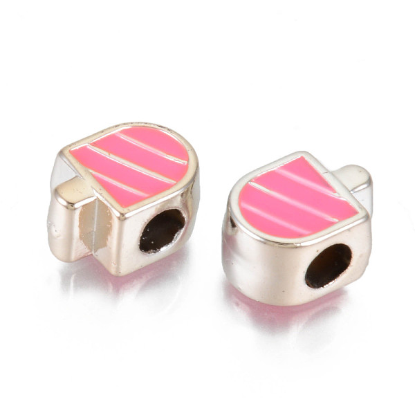 

PandaHall UV Plating Acrylic European Beads, with Enamel, Large Hole Beads, Mixed Color, Lolly, Light Gold, 13x10x7mm, Hole: 4mm Acrylic..., Multicolor